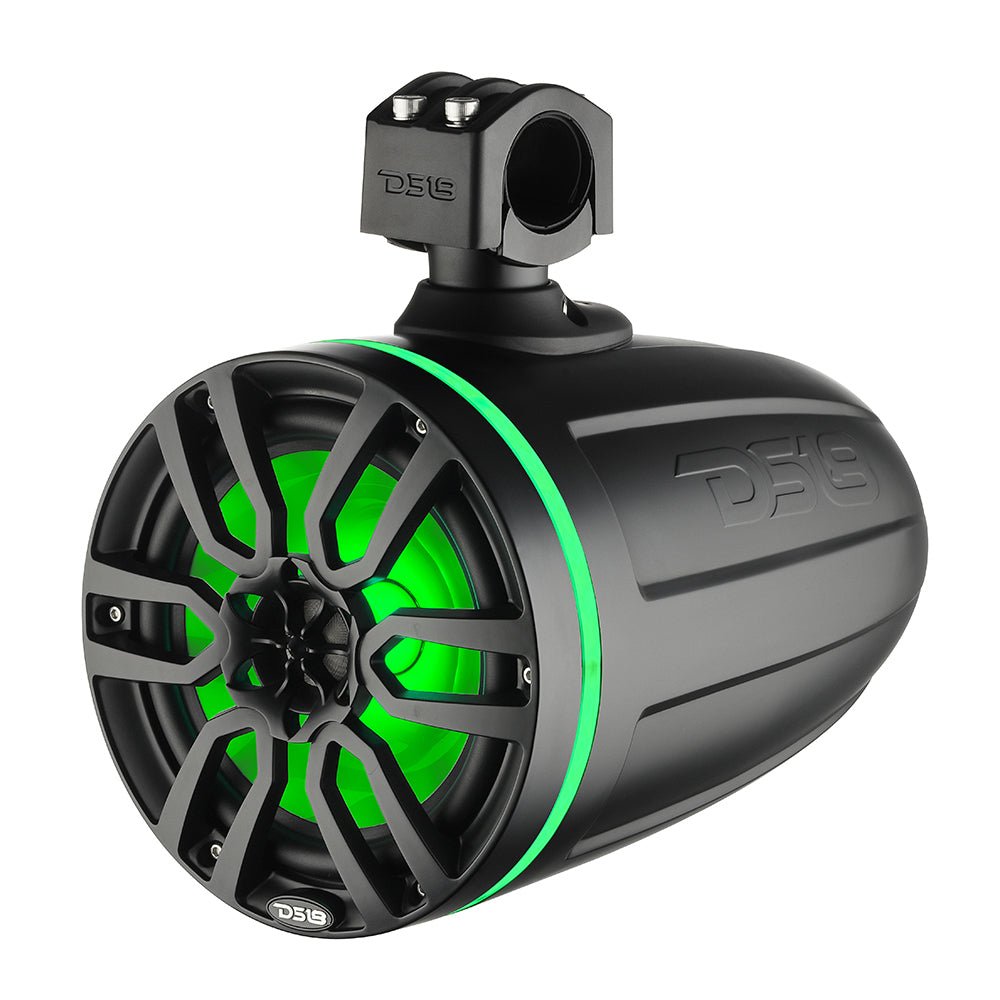 DS18 X Series HYDRO 8" Wakeboard Pod Tower Speaker w/RGB LED Light - 375W - Matte Black [NXL-X8TP/BK] - Houseboatparts.com