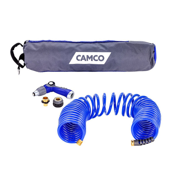 Camco 40 Coiled Hose Spray Nozzle Kit [41982] - Houseboatparts.com