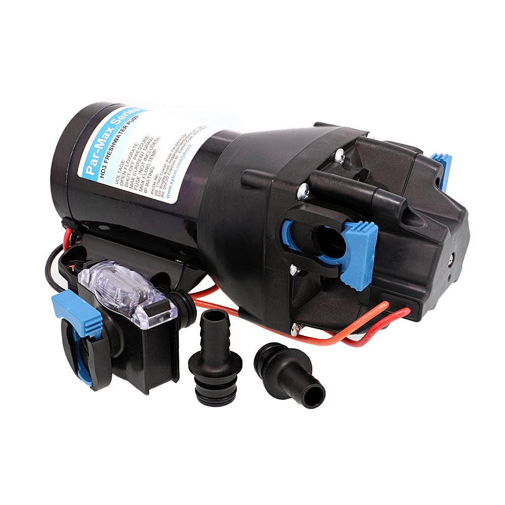 Jabsco Par-Max HD3 Heavy Duty Water Pressure Pump - 12V - 3 GPM - 40 PSI [Q301J-115S-3A] - Houseboatparts.com