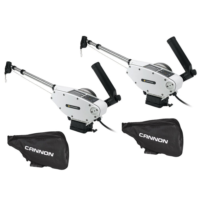 Cannon Optimum 10 Tournament Series (TS) BT Electric Downrigger 2-Pack w/Black Covers [1902340X2/COVERS] - Houseboatparts.com