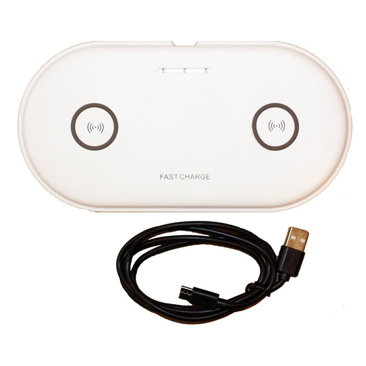 Lunasea Dual Qi Charge Pad - USB Powered (Power Supply Not Included) [LLB-63AU-01-00] - Houseboatparts.com