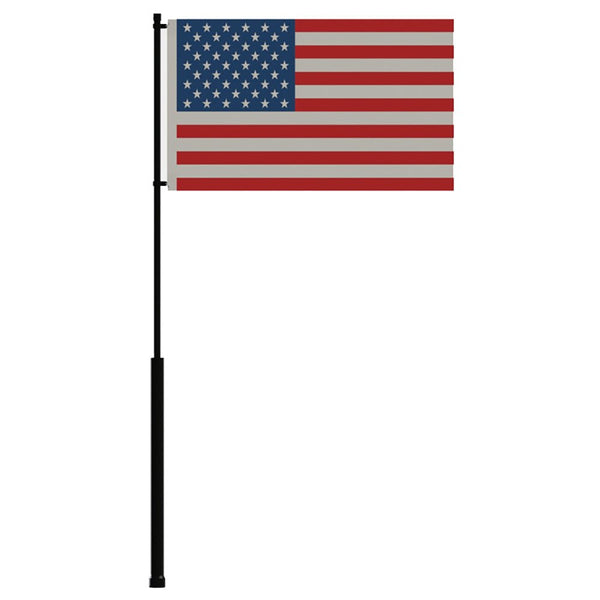 Mate Series Flag Pole - 36" w/USA Flag [FP36USA] - Houseboatparts.com
