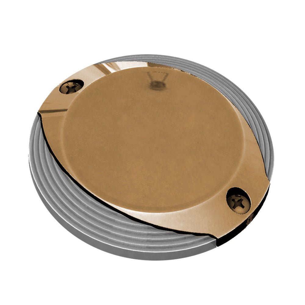 Lumitec Scallop Surface Mount Pathway Light - Spectrum RGBW/Warm White - Bronze Finish [101673] - Houseboatparts.com