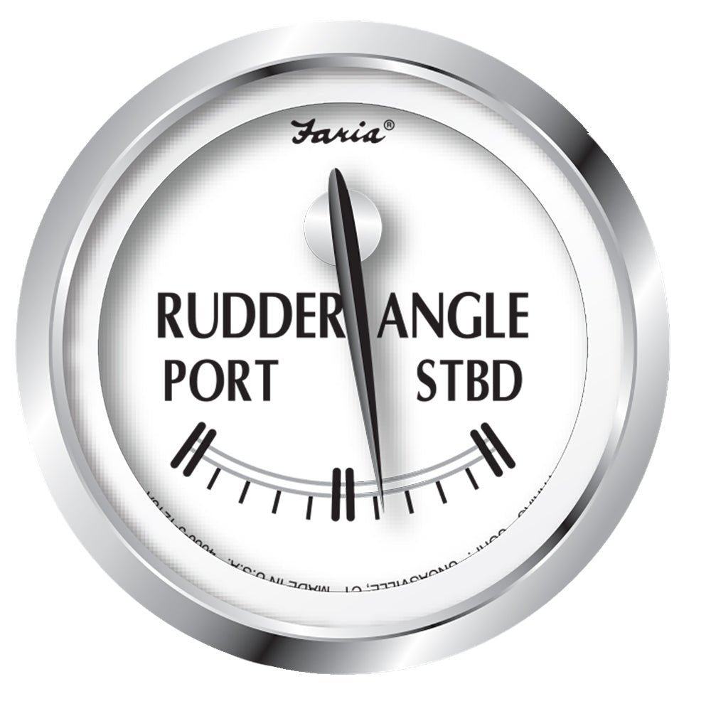 Faria Newport SS 2" Rudder Angle Indicator Gauge [25006] - Houseboatparts.com