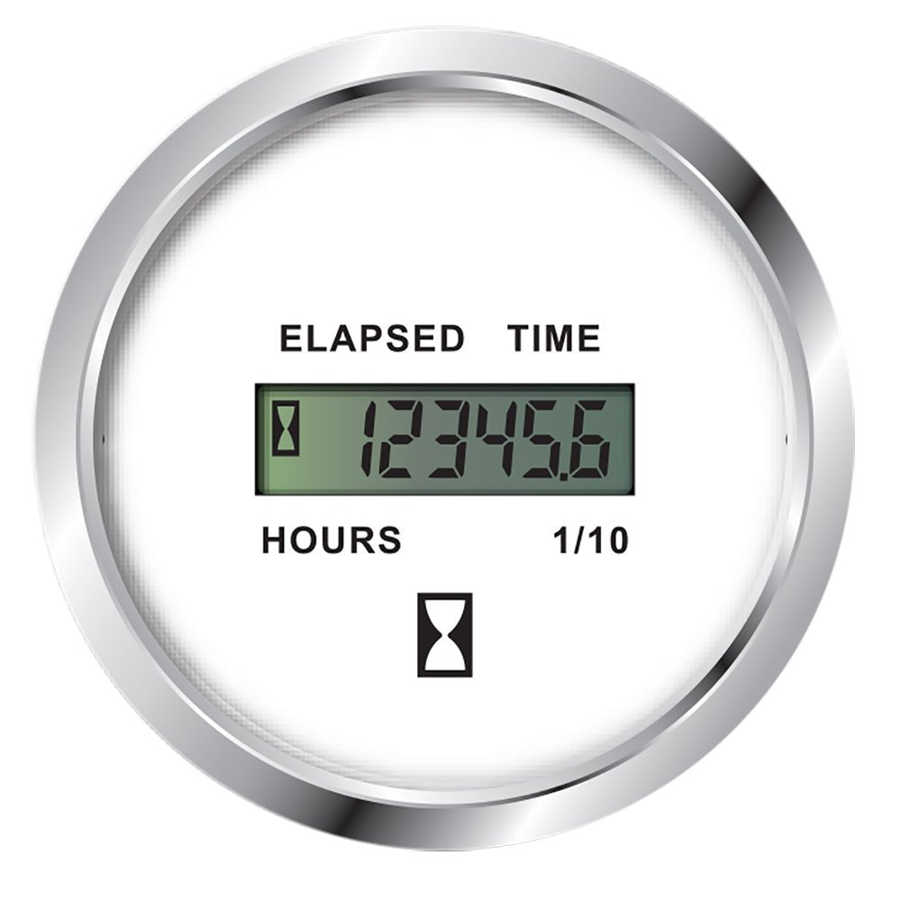 Faria Newport SS 2" Digital Hourmeter [25010] - Houseboatparts.com