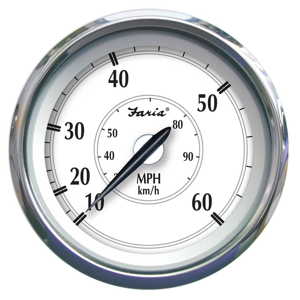 Faria Newport SS 4" Speedometer - 0 to 60 MPH [45010] - Houseboatparts.com