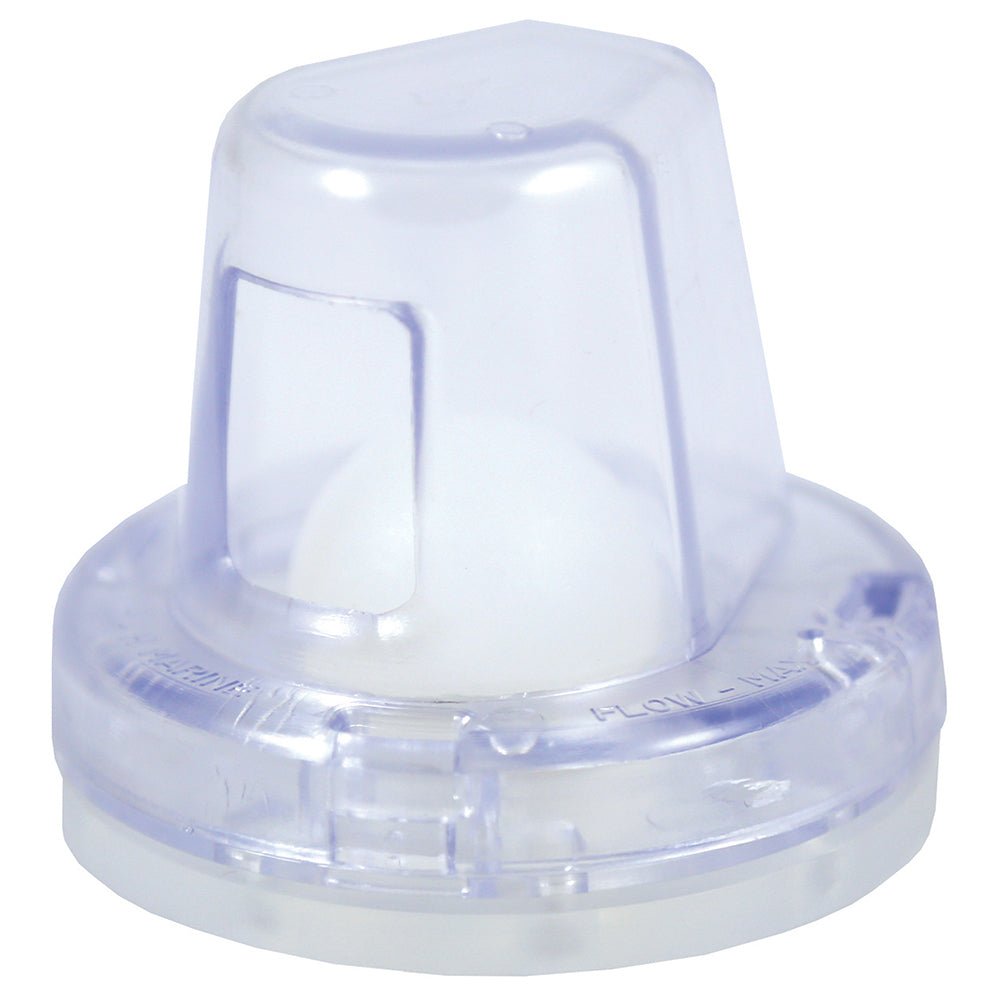 T-H Marine Flow-Max Ball Scupper - Clear [FMS-1-0-DP] - Houseboatparts.com