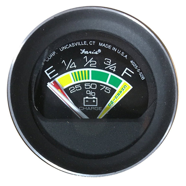 Faria Coral 2" Battery Condition Indicator Gauge [13012] - Houseboatparts.com