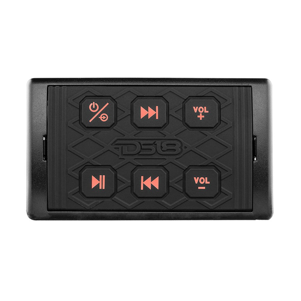 DS18 Marine Waterproof Bluetooth Streaming Audio Receiver Square Controller - f/Android iPhone [BTRC-SQ] - Houseboatparts.com