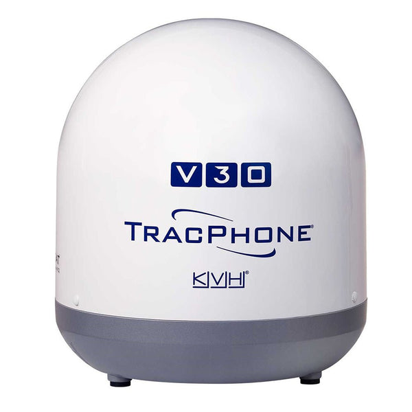 KVH Ultra-Compact TracPhone V30 w/DC-BDU [01-0432-01] - Houseboatparts.com