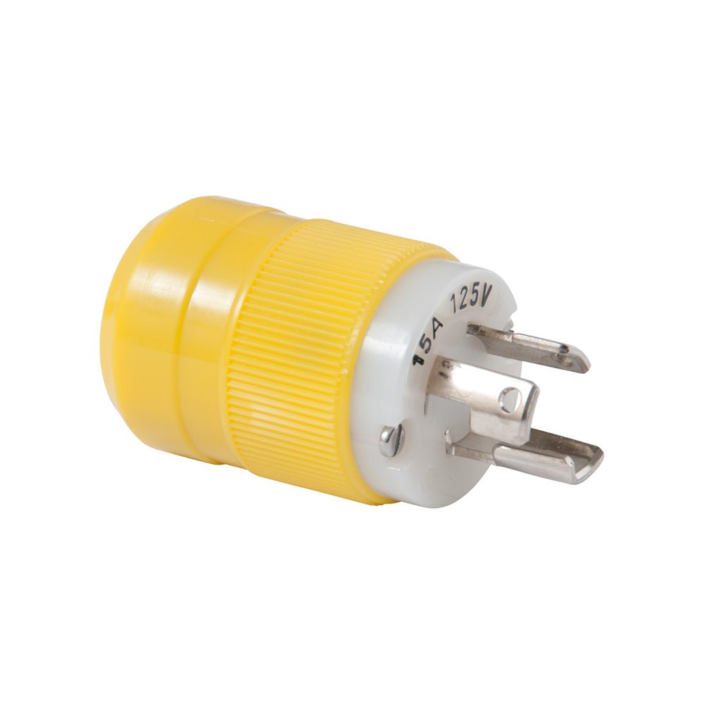 Marinco Locking Plug - 15A, 125V - Yellow [4721CR] - Houseboatparts.com