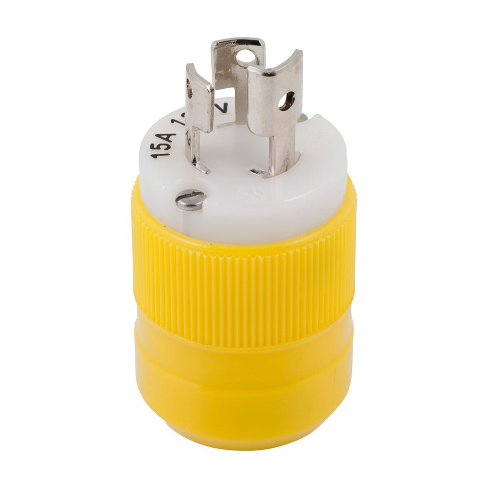 Marinco Locking Plug - 15A, 125V - Yellow [4721CR] - Houseboatparts.com