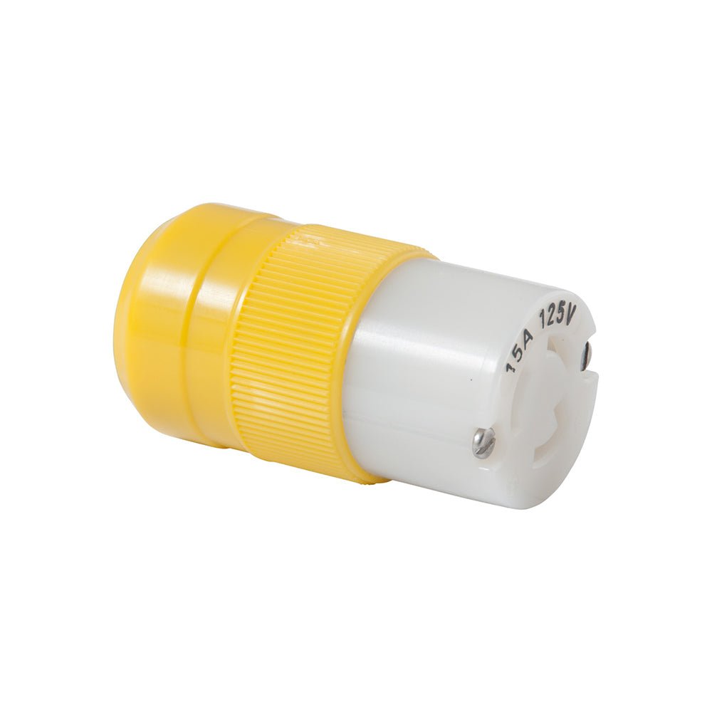 Marinco Locking Connector - 15A, 125V - Yellow [4731CR] - Houseboatparts.com