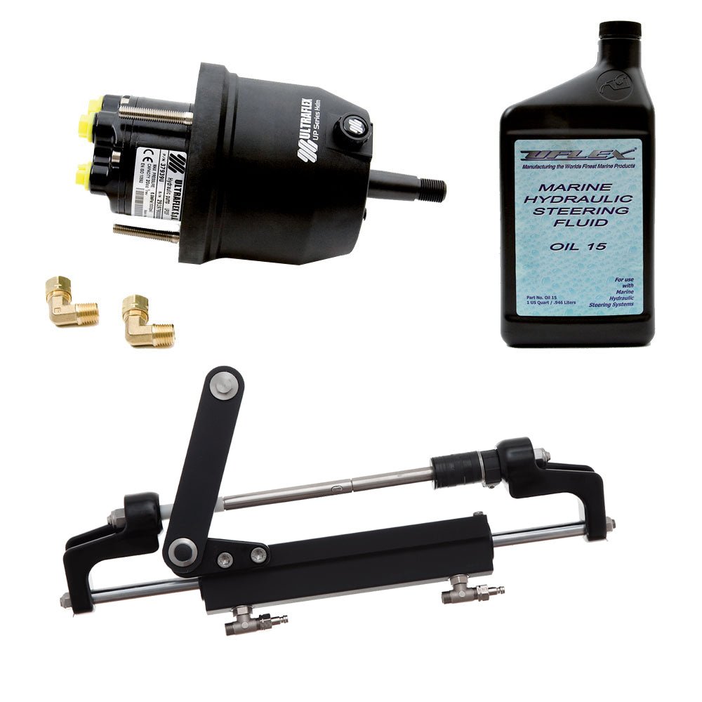 Uflex HYCO 1.1 Front Mount OB System up to 175HP - Includes UP20 FM Helm, 2qts of Oil, UC95-OBF Cylinder [HYCO 1.1] - Houseboatparts.com