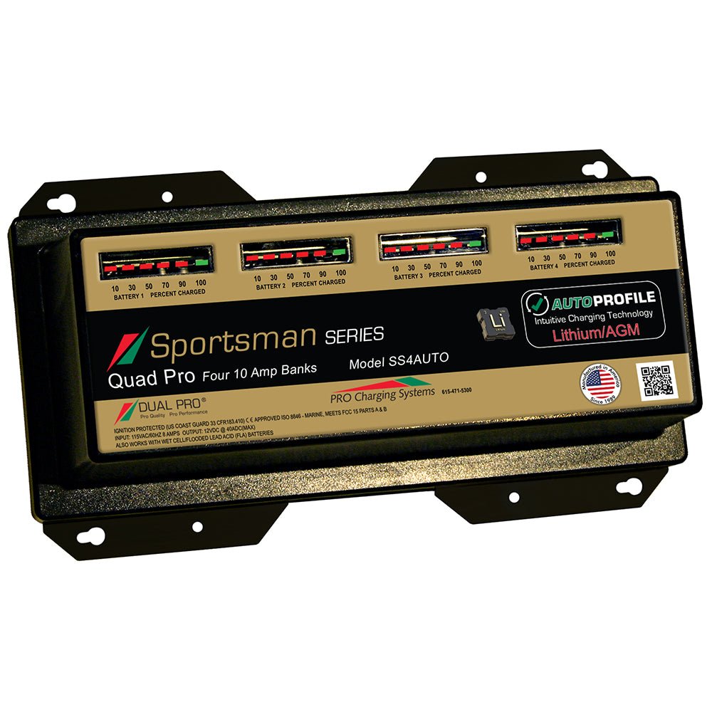 Dual Pro SS4 Auto 40A - 4-Bank Lithium/AGM Battery Charger [SS4AUTO] - Houseboatparts.com