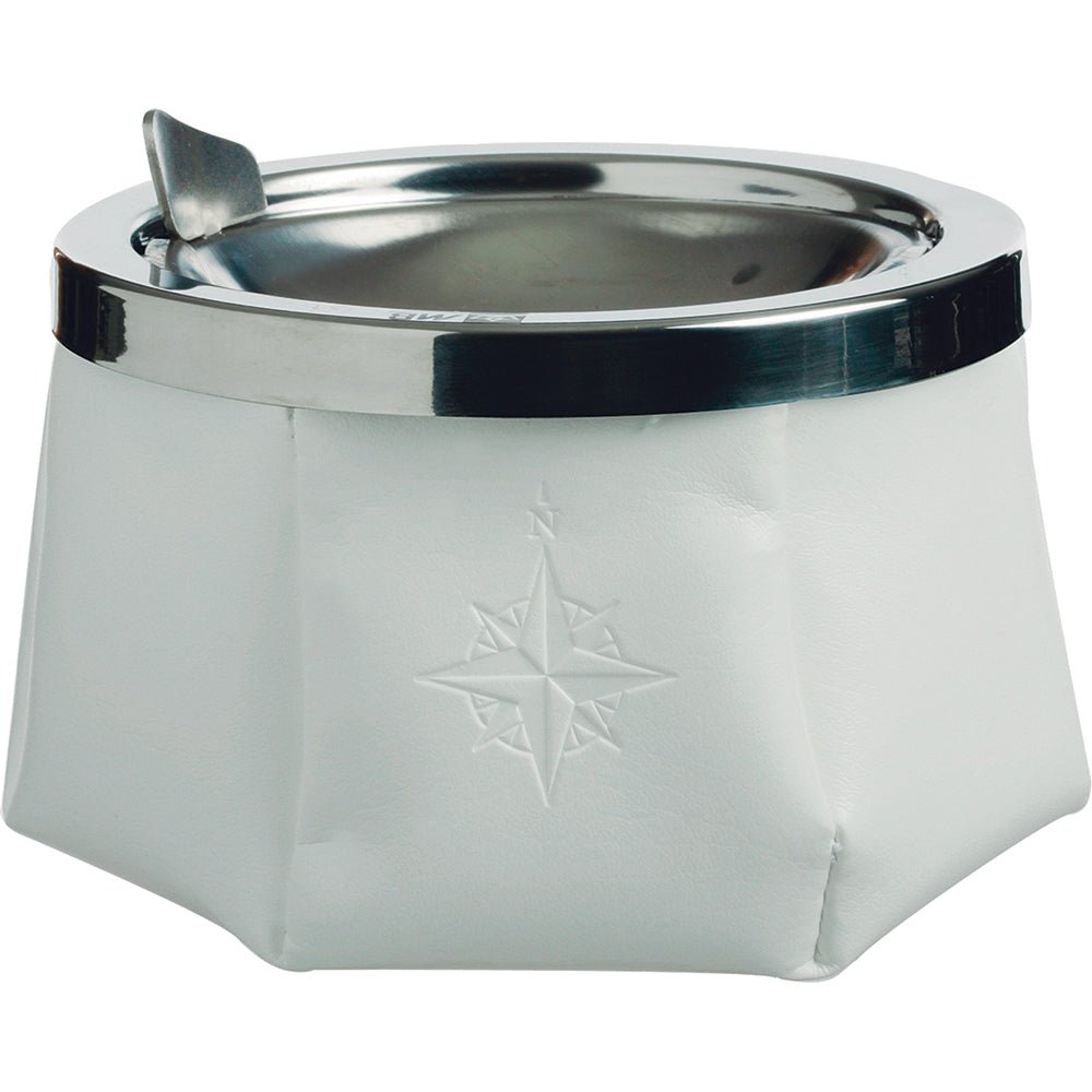 Marine Business Windproof Ashtray w/Lid - White [30102] - Houseboatparts.com