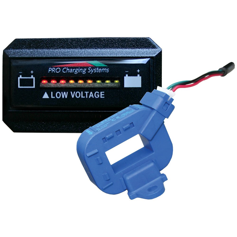 Dual Pro Lithium Battery Gauge - Single - Rectangle Horizontal Display [BFGHLITH] - Houseboatparts.com