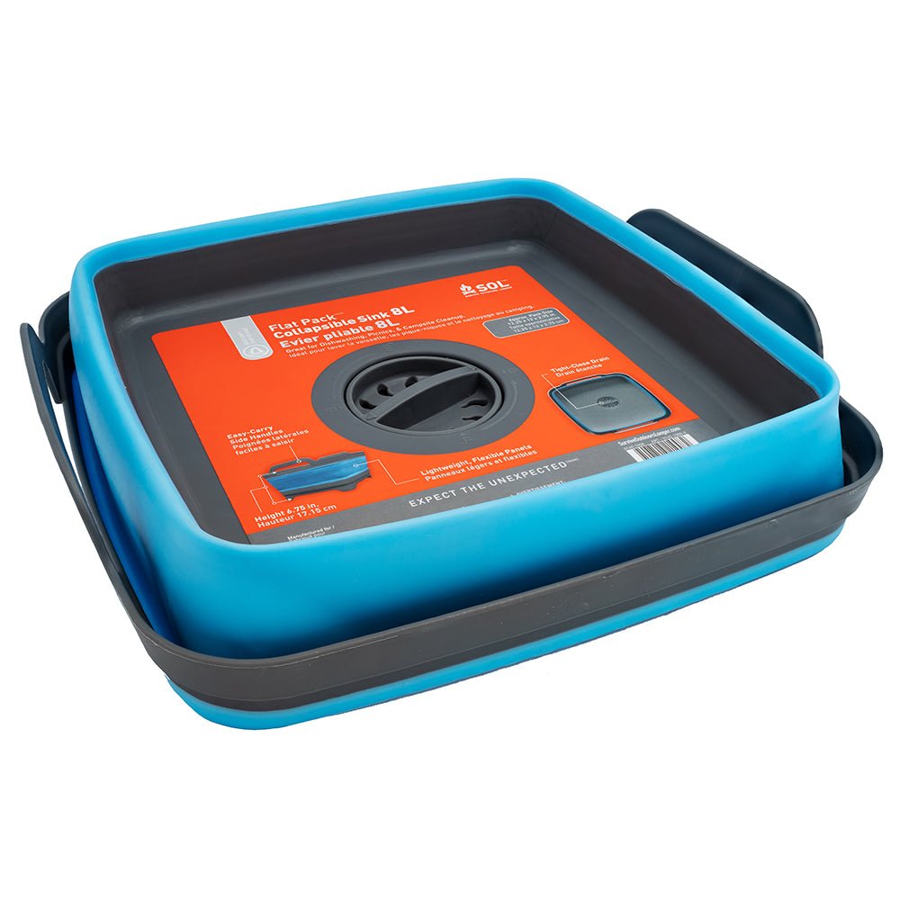 S.O.L. Survive Outdoors Longer Flat Pack Sink - 8L [0140 - 1008] - Houseboatparts.com