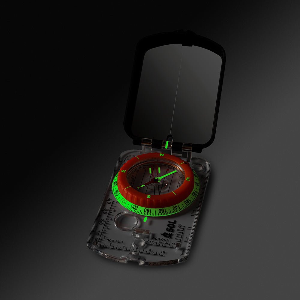 S.O.L. Survive Outdoors Longer Sighting Compass w/Mirror [0140 - 0030] - Houseboatparts.com