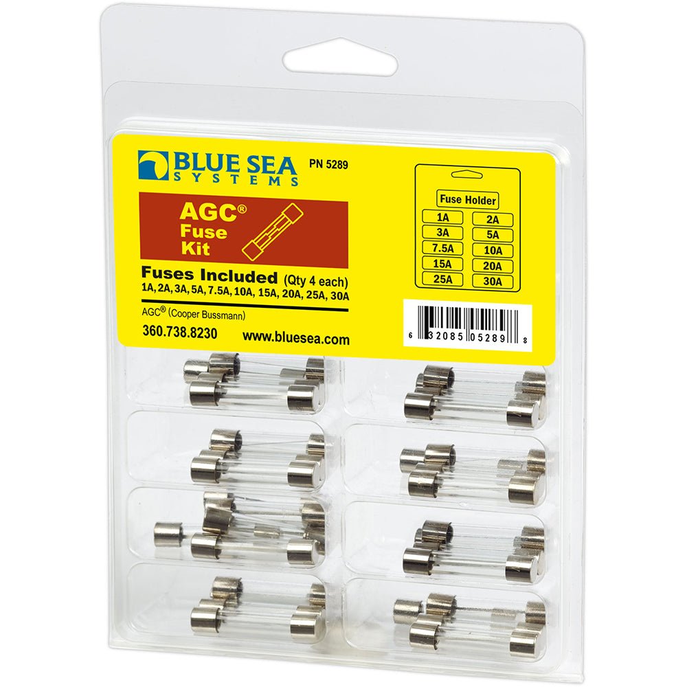 Blue Sea 5289 AGC Fuse Kit - 41-Piece [5289] - Houseboatparts.com