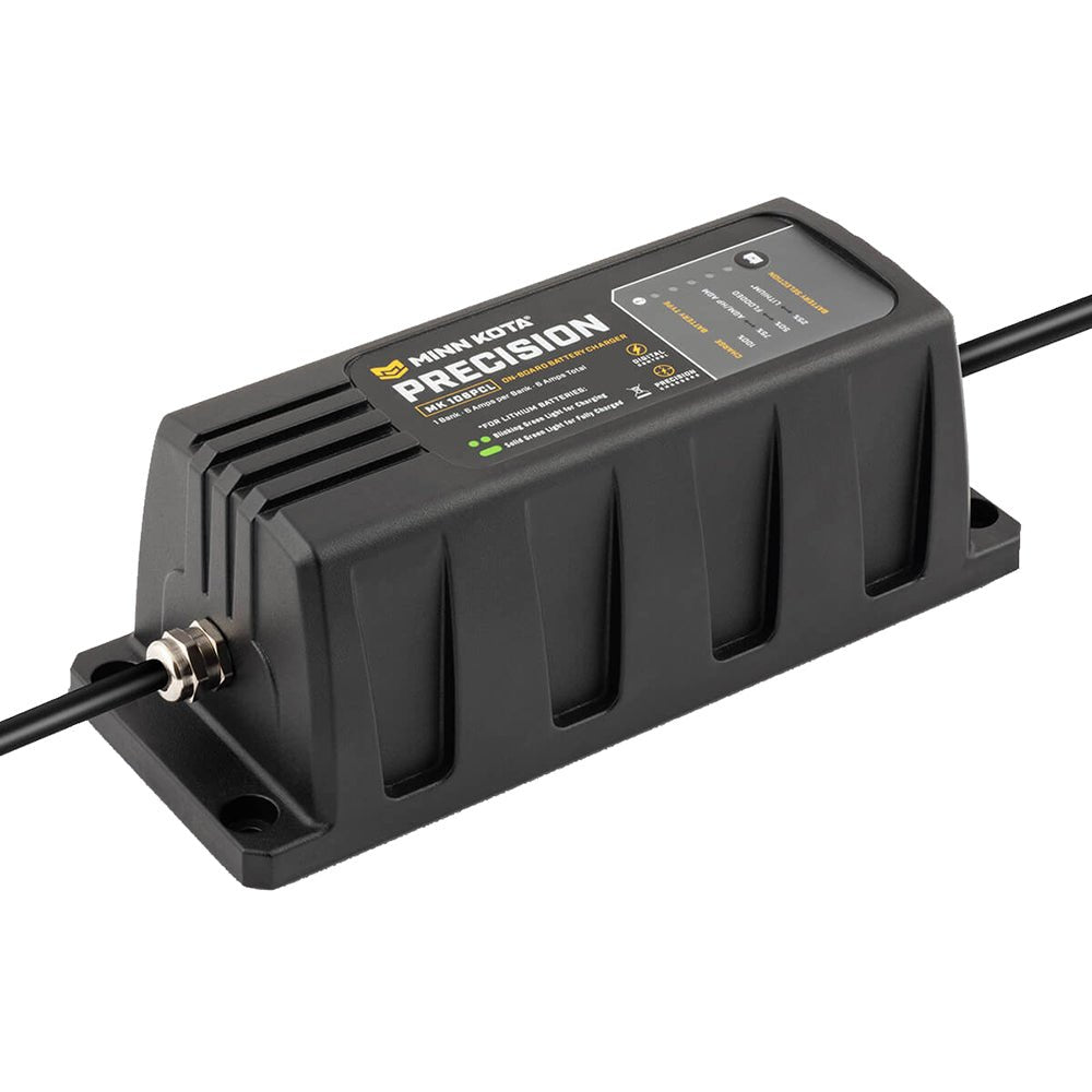 Minn Kota On-Board Precision Charger MK-106 PCL 1 Bank x 6 AMP LI Optimized Charger [1831061] - Houseboatparts.com