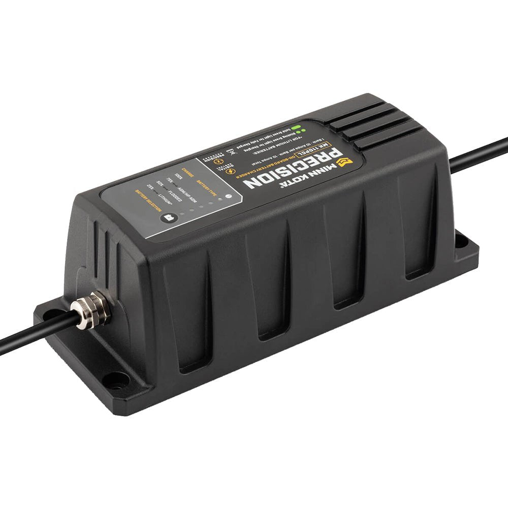 Minn Kota On-Board Precision Charger MK-110 PCL 1 Bank x 10 AMP LI Optimized Charger [1831101] - Houseboatparts.com