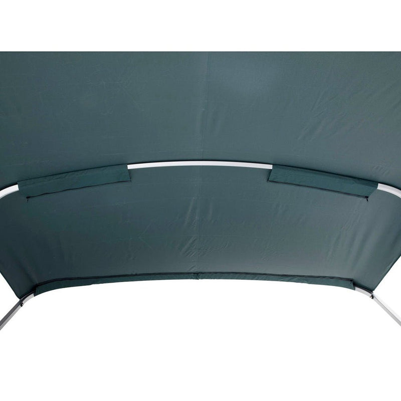 SureShade Power Bimini - Clear Anodized Frame - Green Fabric [2020000303] - Houseboatparts.com