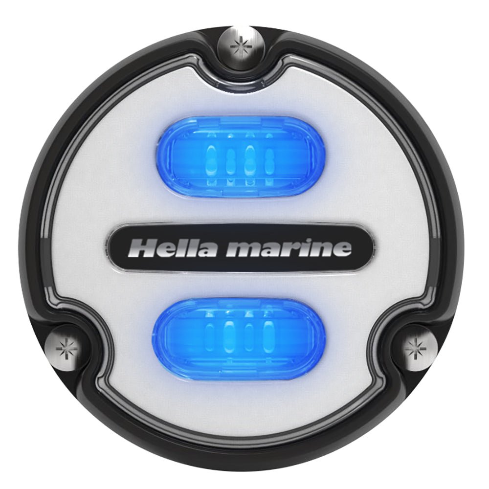 Hella Marine Apelo A1 Blue White Underwater Light - 1800 Lumens - Black Housing - White Lens [016145-011] - Houseboatparts.com