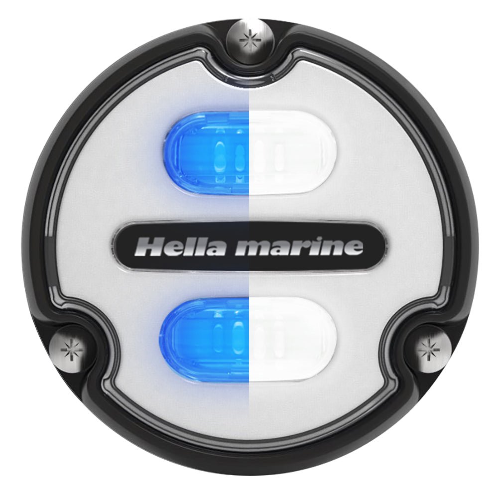 Hella Marine Apelo A1 Blue White Underwater Light - 1800 Lumens - Black Housing - White Lens [016145-011] - Houseboatparts.com