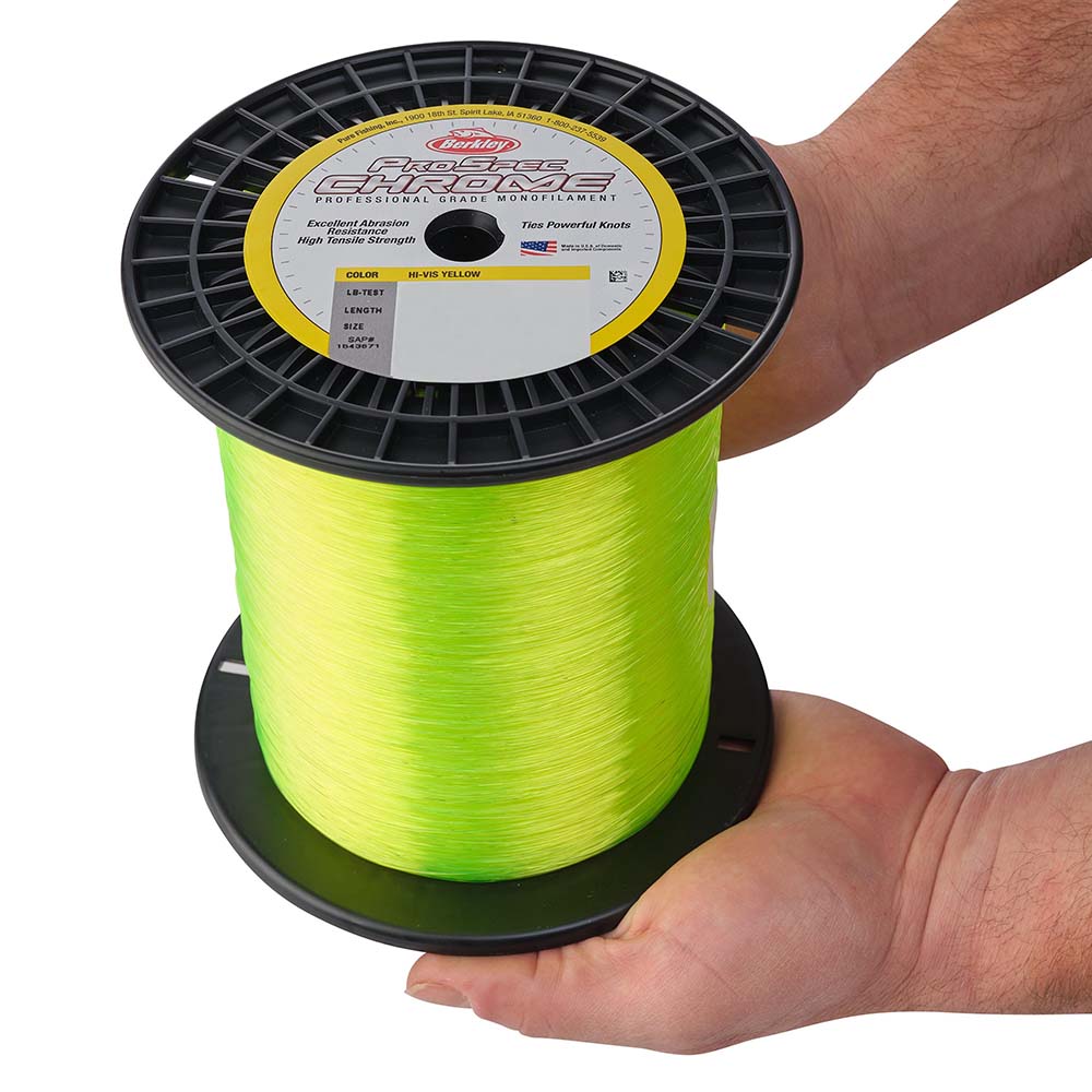 Berkley ProSpec Chrome Hi-Vis Yellow Monofilament - 100 lb - 2850 yds - PSC5B100-HVY [1543434] - Houseboatparts.com