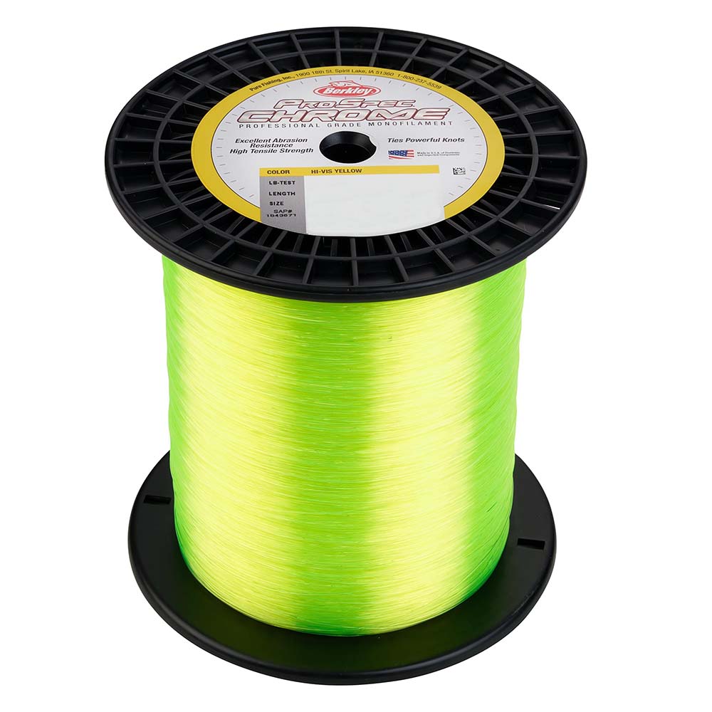 Berkley ProSpec Chrome Hi-Vis Yellow Monofilament - 100 lb - 2850 yds - PSC5B100-HVY [1543434] - Houseboatparts.com