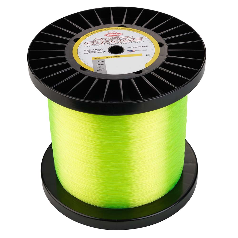 Berkley ProSpec Chrome Hi-Vis Yellow Monofilament - 60 lb - 4750 yds - PSC5B60-HVY [1543432] - Houseboatparts.com