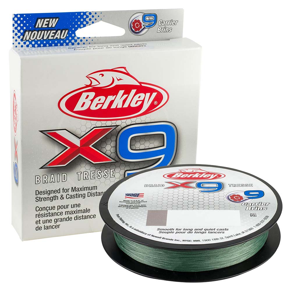 Berkley x9 Braid Low-Vis Green - 8lb - 164 yds - X9BFS8-22 [1486811] - Houseboatparts.com