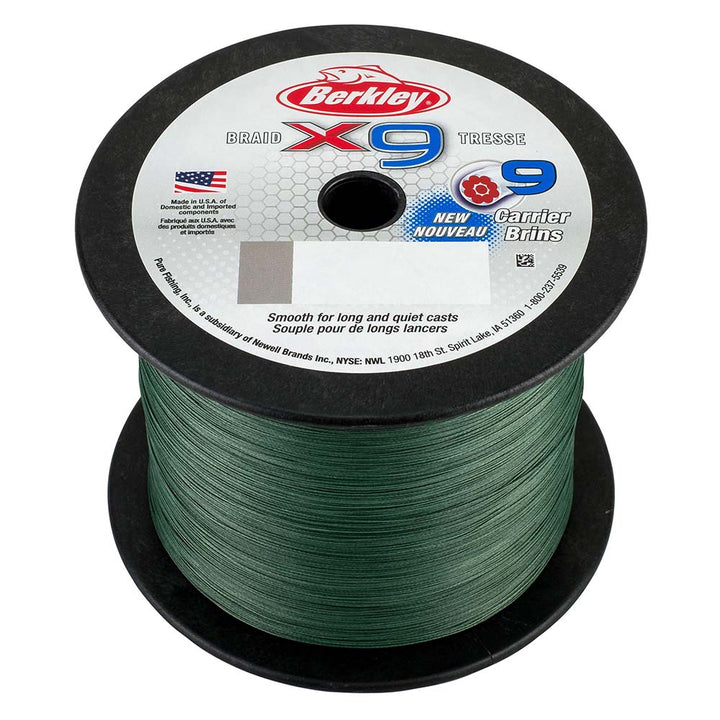 Berkley x9 Braid Low-Vis Green - 100lb - 2188 yds - X9BBK100-22 [1486844] - Houseboatparts.com