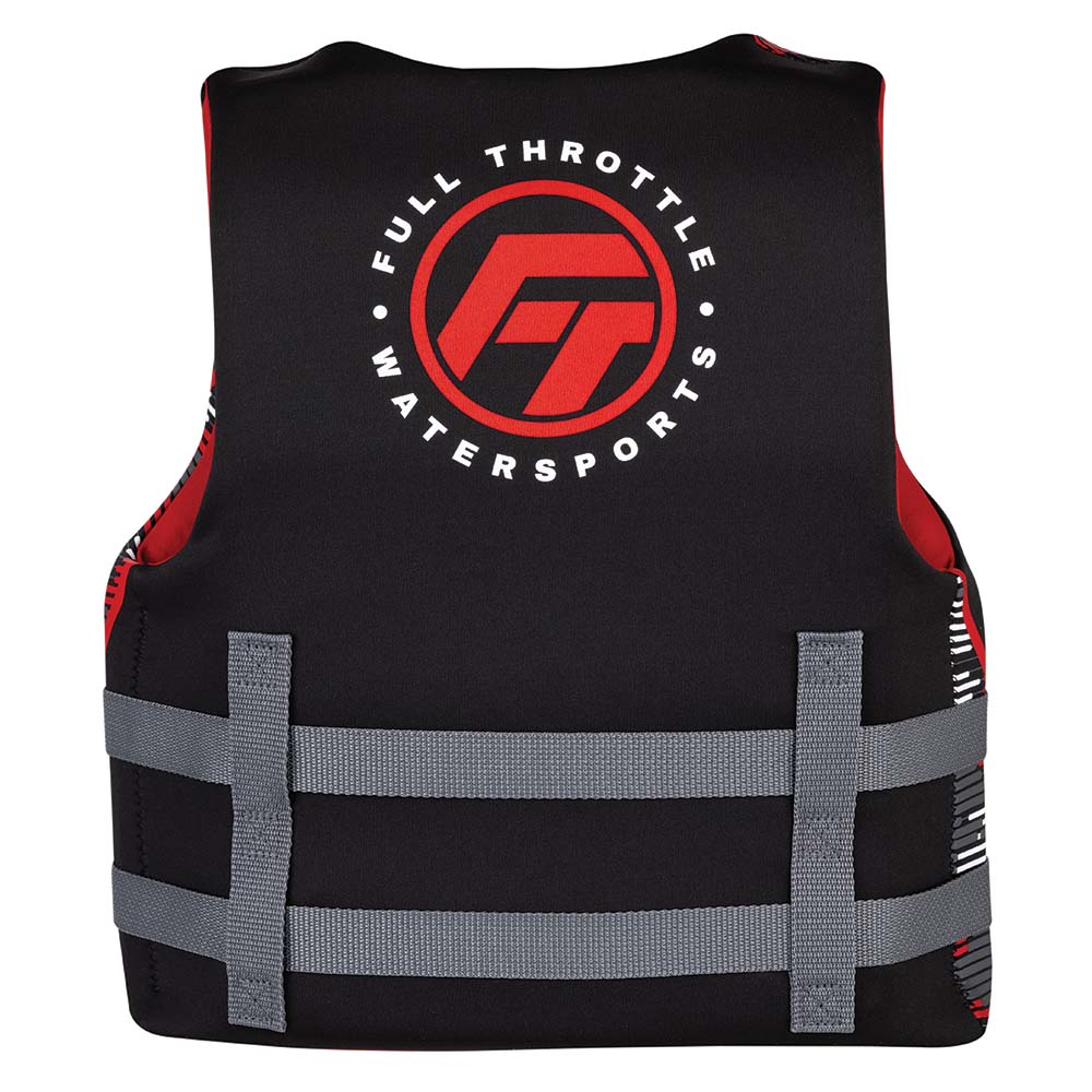 Full Throttle Youth Rapid-Dry Life Jacket - Red/Black [142100-100-002-22] - Houseboatparts.com