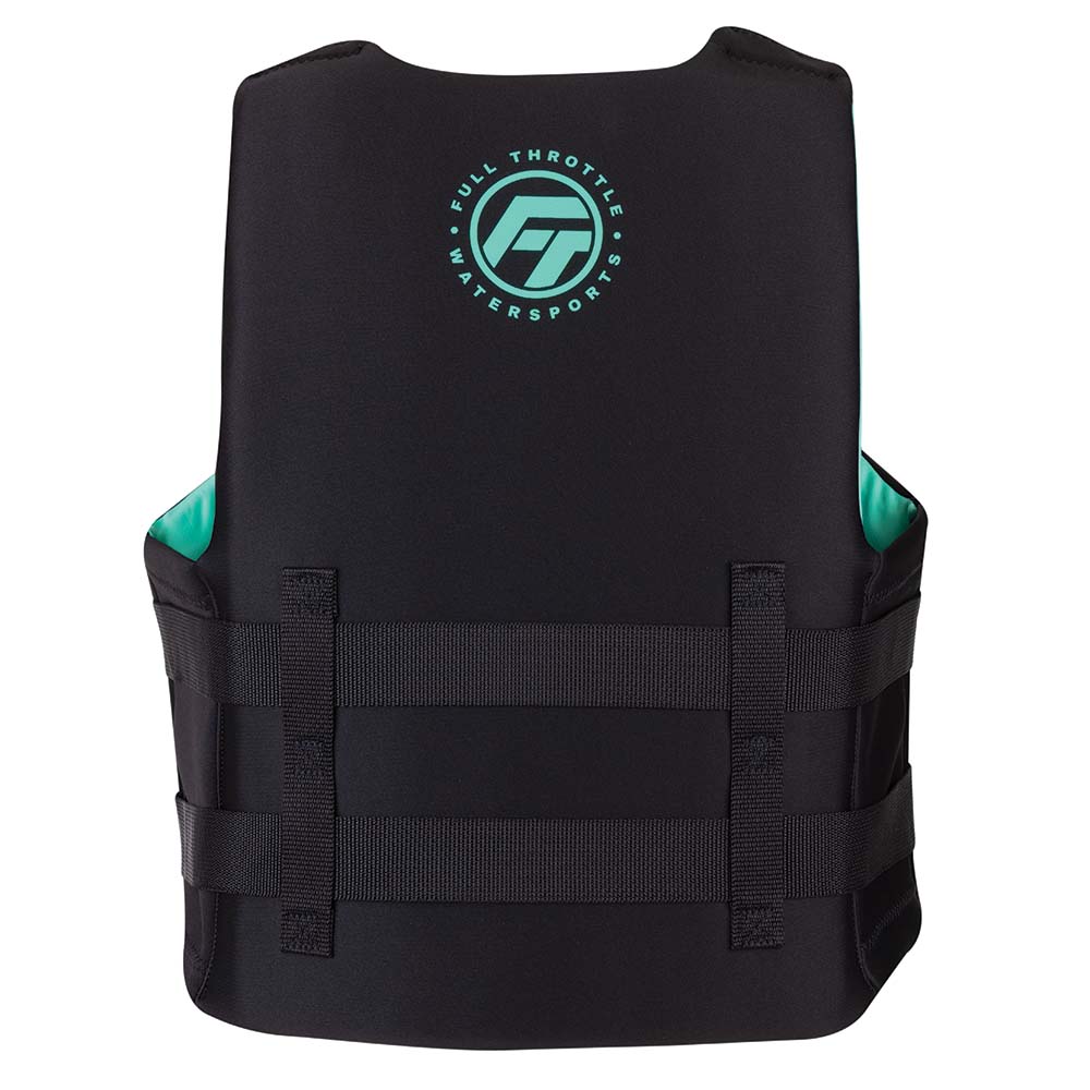 Full Throttle Adult Rapid-Dry Life Jacket - S/M - Aqua/Black [142100-505-030-22] - Houseboatparts.com