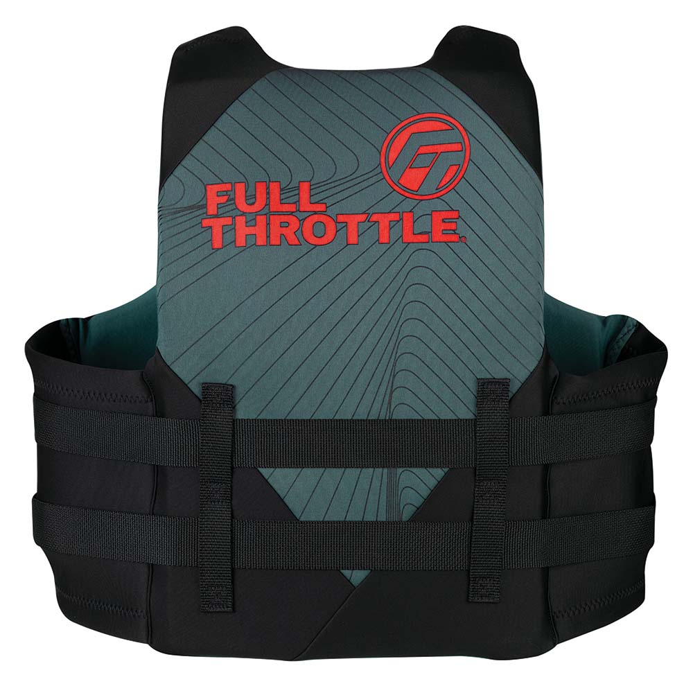 Full Throttle Adult Rapid-Dry Life Jacket - L/XL - Grey/Black [142100-701-050-22] - Houseboatparts.com