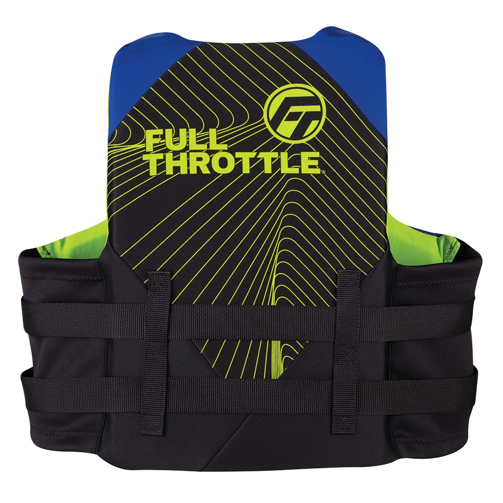 Full Throttle Adult Rapid-Dry Life Jacket - L/XL - Blue/Black [142100-500-050-22] - Houseboatparts.com