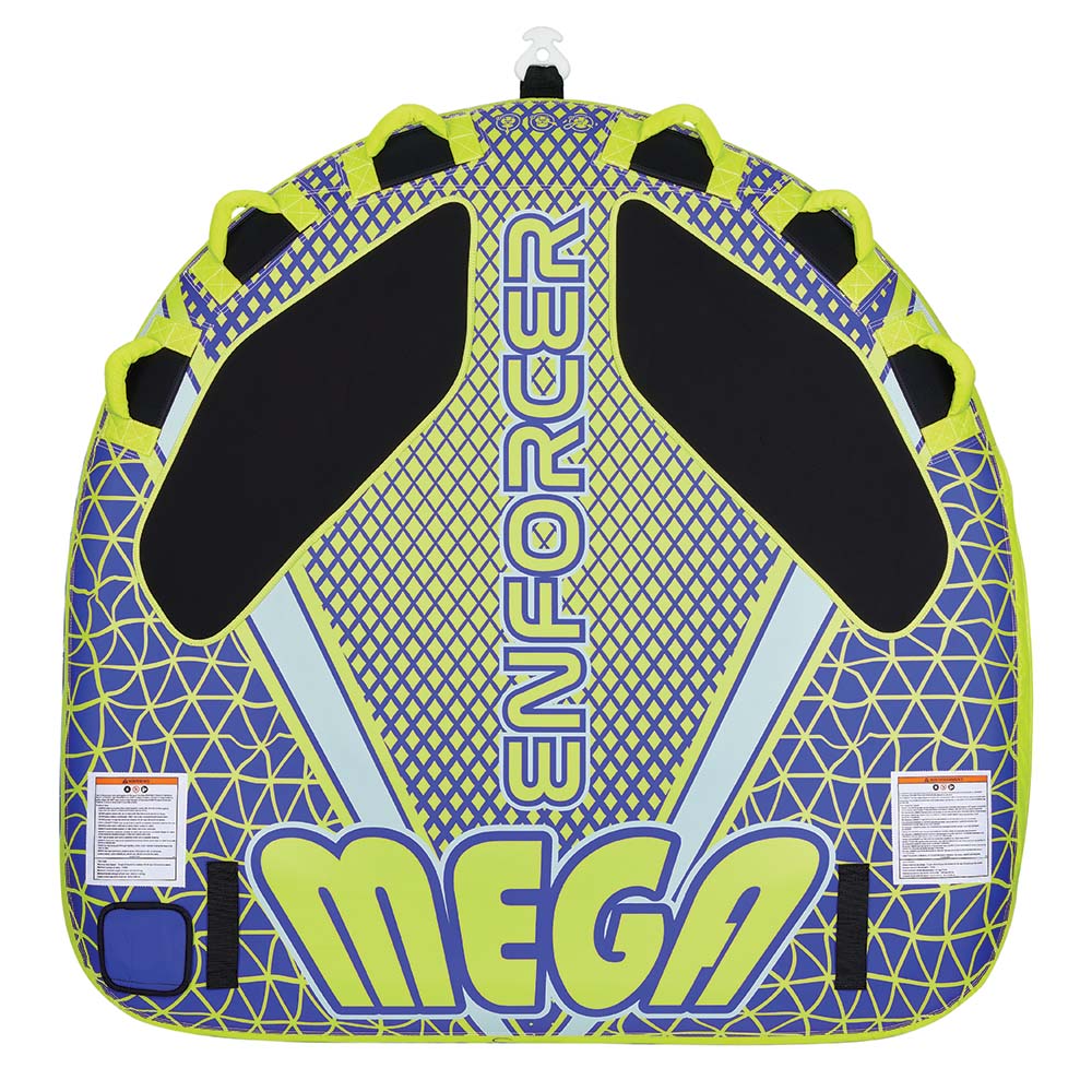 Full Throttle Mega Enforcer Towable Tube - 3 Rider - Yellow [302200-300-003-21] - Houseboatparts.com