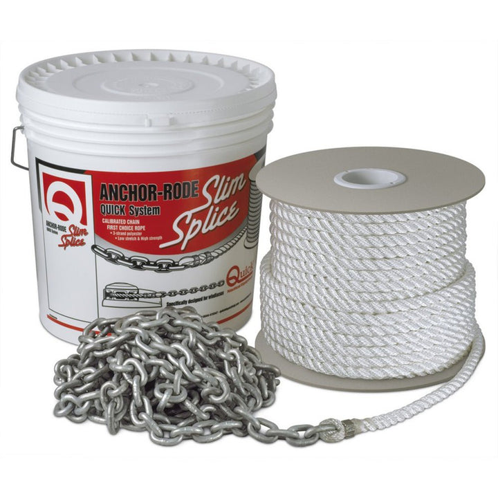 Quick Anchor Rode 25 - 8mm Chain - 300 - 9/16" Rope [FVC080391230Q00] - Houseboatparts.com
