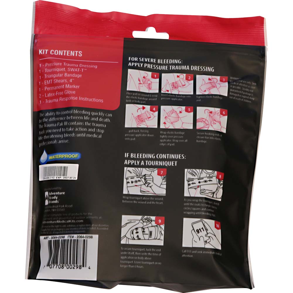 Adventure Medical Trauma Pak 3 [2064 - 0298] - Houseboatparts.com
