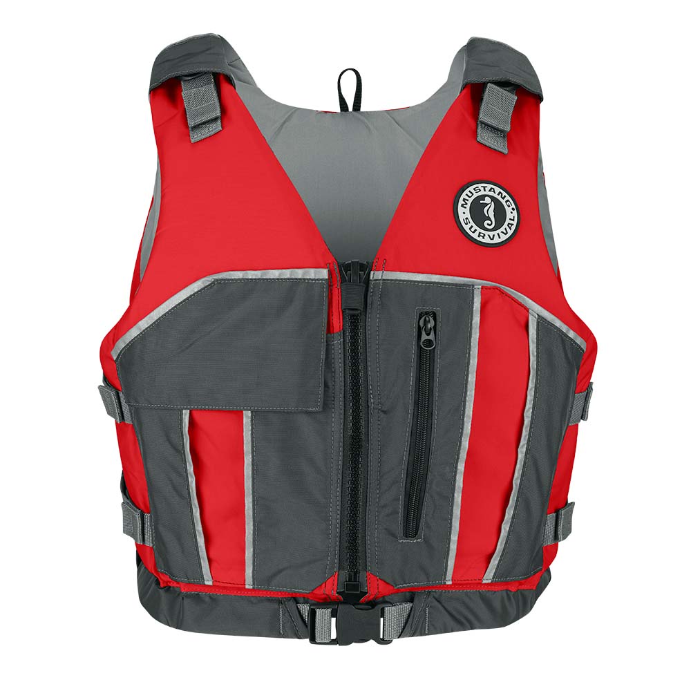 Mustang Reflex Foam Vest - Red/Grey - XL/XXL [MV7020-861-XL/XXL-216] - Houseboatparts.com