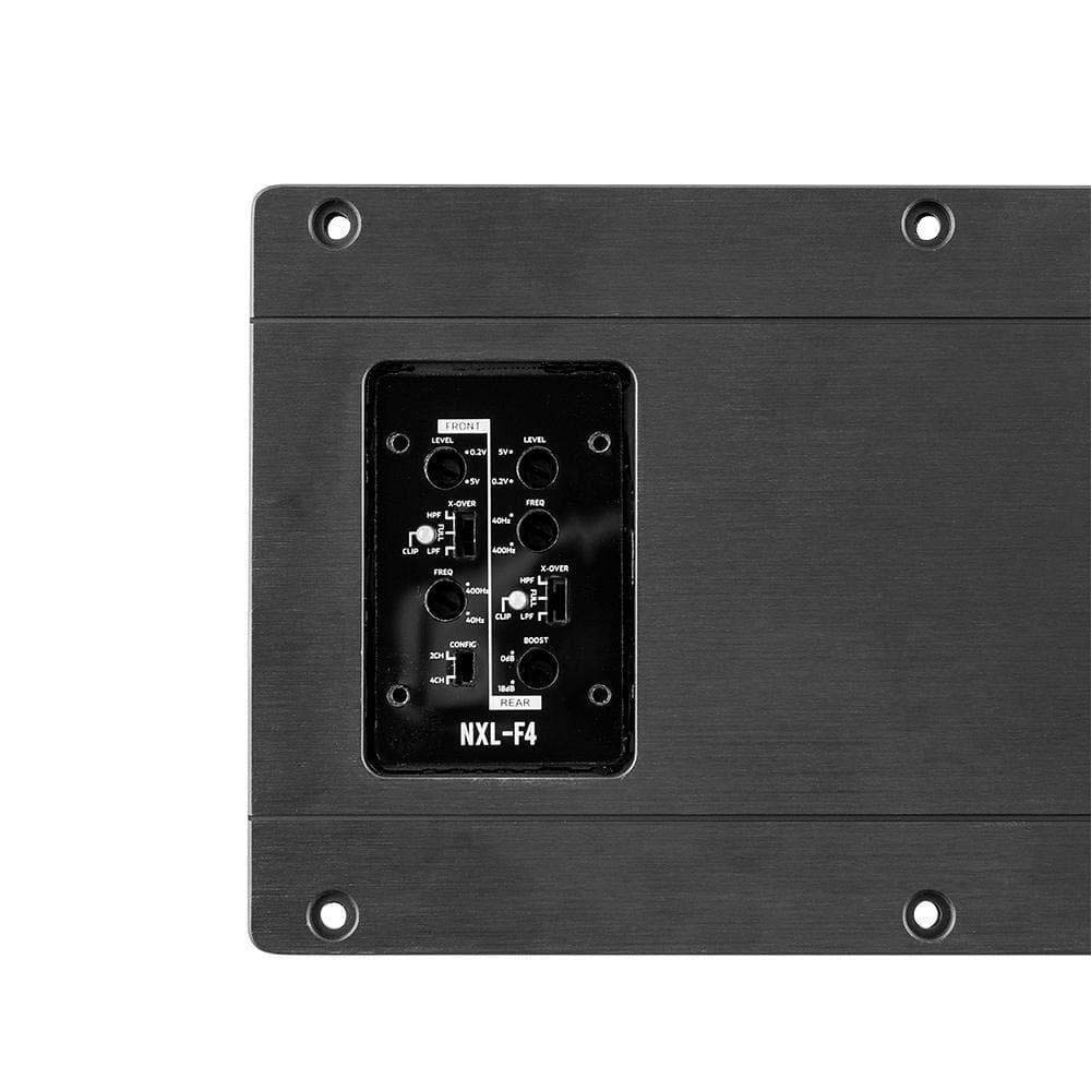 DS18 HYDRO Flush Mount Full Range Digital Marine 4-Channel AMP w/Voltmeter - 1200W [NXL-F4] - Houseboatparts.com
