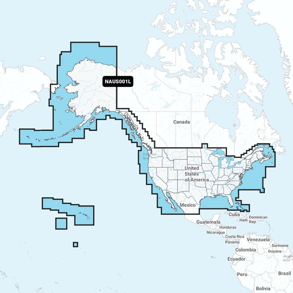 Navionics NAUS001L - U.S. Coastal Canada - Navionics+ [010-C1366-30] - Houseboatparts.com