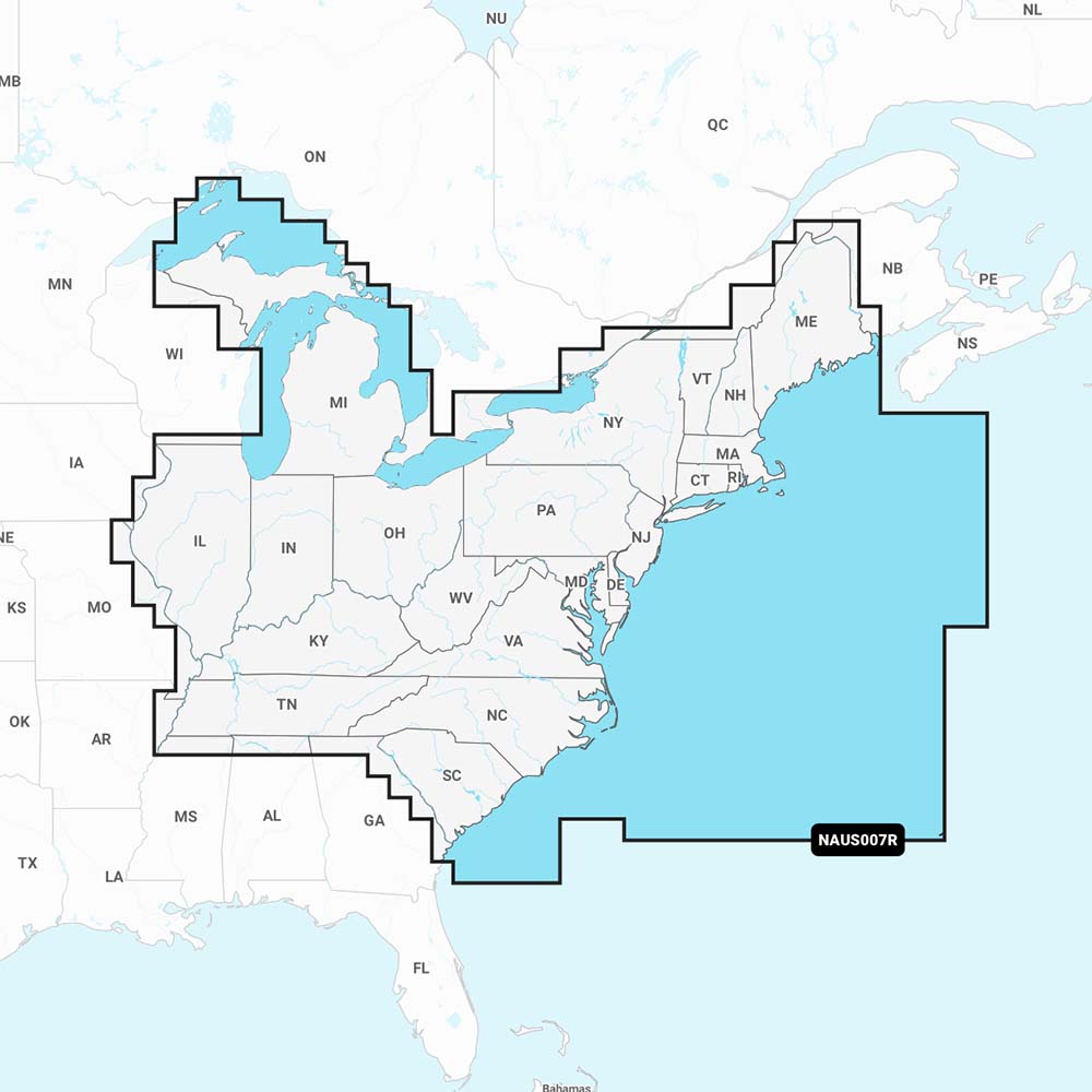 Navionics NAUS007R - U.S. East - Navionics+ [010-C1370-30] - Houseboatparts.com