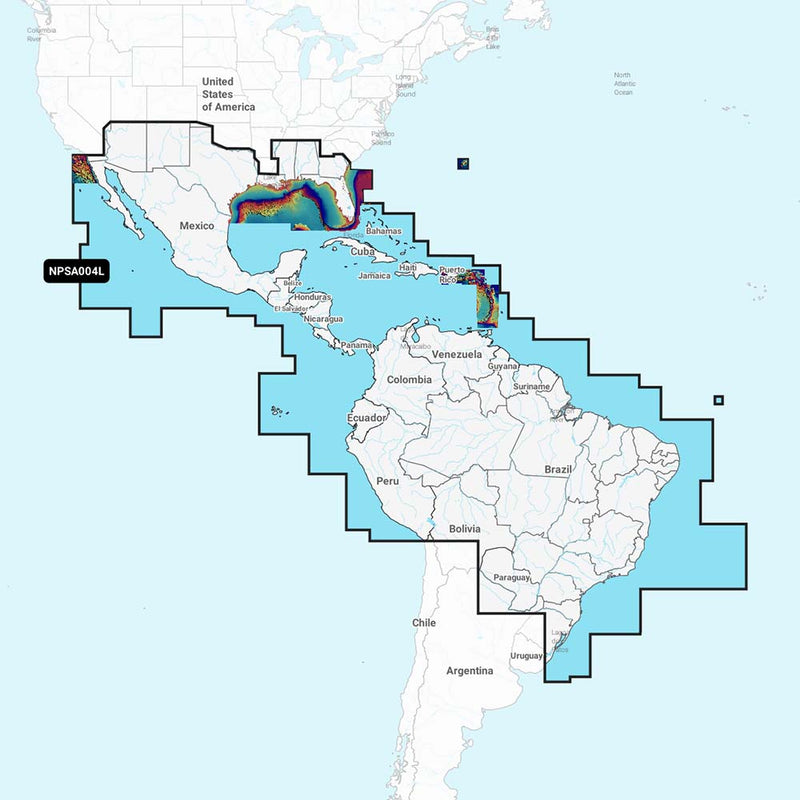Navionics Platinum+ NPSA004L - Mexico, Caribbean to Brazil [010-C1364-40] - Houseboatparts.com