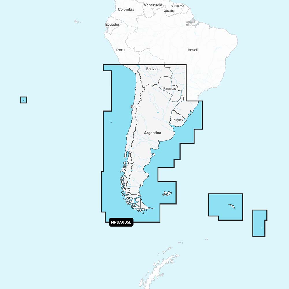 Navionics Platinum+ NPSA005L - Chile, Argentina Easter Island [010-C1365-40] - Houseboatparts.com