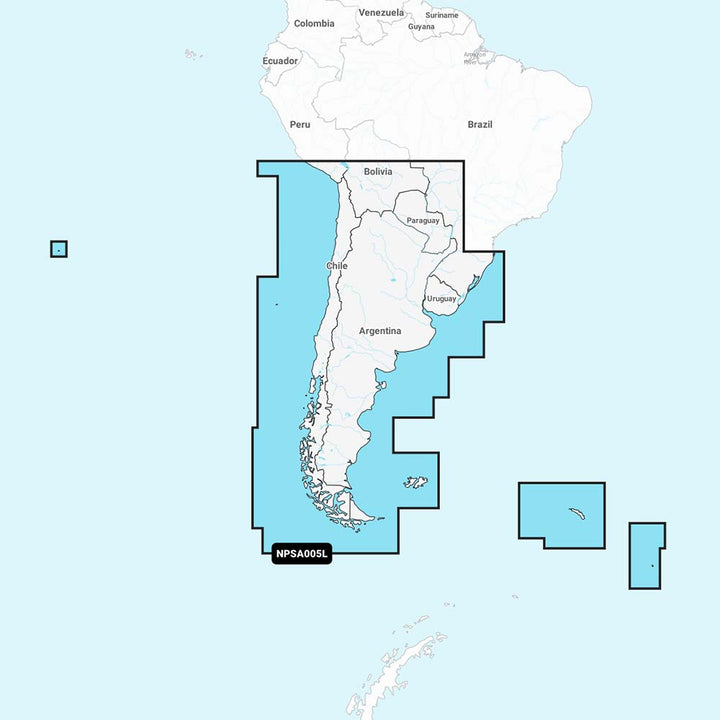 Navionics Platinum+ NPSA005L - Chile, Argentina Easter Island [010-C1365-40] - Houseboatparts.com