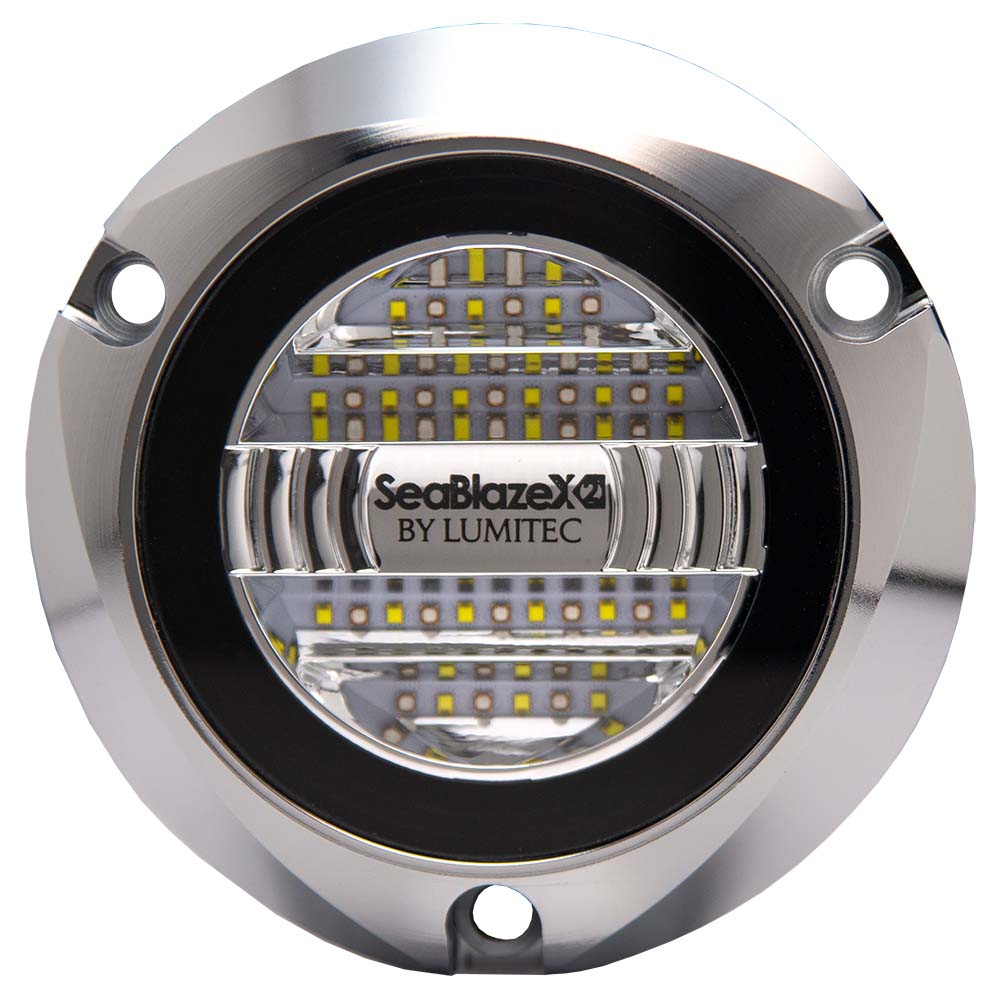 Lumitec SeablazeX2 Spectrum Underwater Light RGBW Polished Housing [101591] - Houseboatparts.com