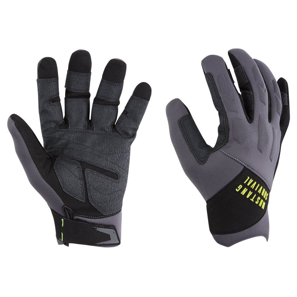 Mustang EP 3250 Full Finger Gloves - Grey/Black - Large [MA600502-262-L-267] - Houseboatparts.com